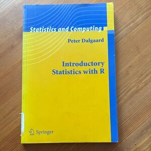 Introductory Statistics with R by Peter Dalgaard